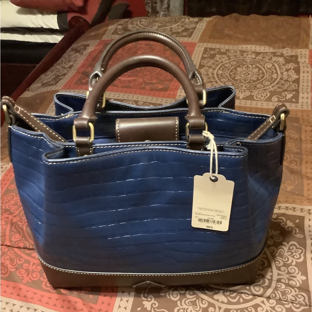 St. John’s Bay croc Westbrook Satchel - NWT